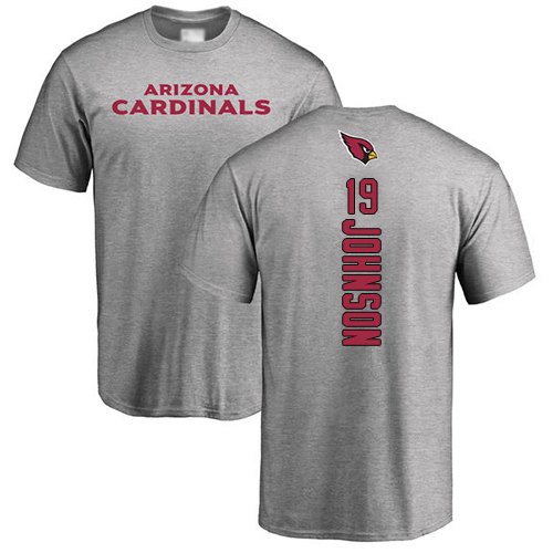 Arizona Cardinals Men Ash KeeSean Johnson Backer NFL Football #19 T Shirt